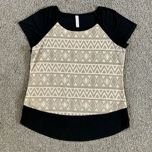 Black top with geometric design